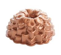 Nordic Ware Blossom Bundt Pan, Original Cast Aluminium Bundt Tin, Official Bundt Cake Tin with Floral Pattern, Cake Mould Colour: Toffee