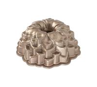 Nordic Ware Blossom Bundt Pan, Original Cast Aluminium Bundt Tin, Official Bundt Cake Tin with Floral Pattern, Cake Mould Colour: Toffee