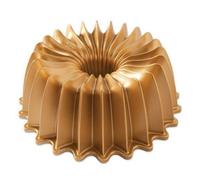 Nordic Ware Bundt Pan Brilliance - Cast Aluminium, Radiant Pattern, 2.4 L, Gold