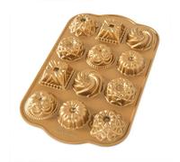 Nordic Ware Bundt Charms Pan Gold