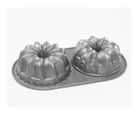 Nordic Ware Bundt Duet Pan - Fleur De Lis And Kugelhopf
