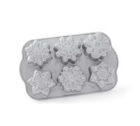 Nordic Ware Cakelet Tin: 6 Hole Nordicware Frozen Snowflake Tin