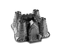 Nordic Ware Castle Bundt Pan, 3D Cast Aluminium Bundt Tin, Bundt Cake Tin for Birthday Cake, Premium Cake Mould Made in The USA, Colour: Blue