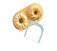 Nordic Ware Classic Duet Pan & Bundt Slicer - Gold Nordic Ware Gold
