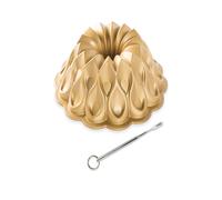Nordic Ware Crown Bundt Pan & Reusable Bundt Thermometer - Gold Nordic Ware Gold