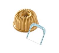 Nordic Ware Elegant Party Bundt Pan & Bundt Slicer - Gold Nordic Ware Gold