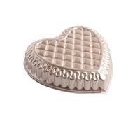 Nordic Ware Formed Quilted Heart Pan, 9 Cup, Golden Hour