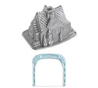 Nordic Ware Gingerbread House Bundt Pan & Bundt Slicer - Silver Nordic Ware Silver