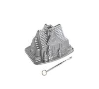Nordic Ware Gingerbread House Bundt Pan & Reusable Bundt Thermometer - Silver Nordic Ware Silver