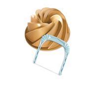 Nordic Ware Heritage Bundt Pan & Bundt Slicer - Gold Nordic Ware Gold
