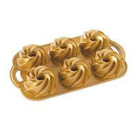 Nordic Ware Heritage Bundtlette Cakes Pan Gold