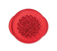Nordic Ware Lattice and Hearts Pie Top Cutter, Red