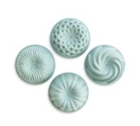Nordic Ware Micro Mini Bundt Set, Four 1-Cup Servings, Sea Glass
