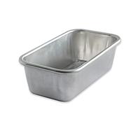 Nordic Ware Naturals 1 Pound Loaf Pan, Natural Aluminium Bread Tin with Superior Heat Conductivity, Premium Bakeware Made in The USA, Silver
