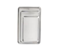 Nordic Ware Naturals 3 Piece Set: Half Quarter & Jelly Roll in Silver Nordic Ware Silver