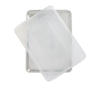 Nordic Ware Naturals Half Sheet with Lid, Aluminium Baking Sheet with Superior Heat Conductivity, Premium Bakeware Made in the USA, Silver