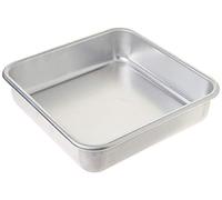 Nordic Ware Naturals Aluminum Commercial 8" x 8" Square Cake Pan, 8 by 8 inches, Silver (47500)