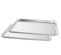 Nordic Ware Naturals Big Baking Sheet, 2 Pack, Silver