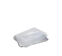 Nordic Ware Naturals Half Sheet with Lid, Aluminium Baking Sheet with Superior Heat Conductivity, Premium Bakeware Made in the USA, Silver
