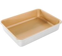 Nordic Ware Naturals Non-Stick 9" x 13" Rectangular Cake Pan, Natural Aluminium Baking Tin with Superior Heat Conductivity, Premium Bakeware Made in the USA, Silver