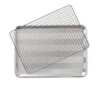 Nordic Ware Prism Half Sheet with Oven Safe Grid, 1 Pack, Natural