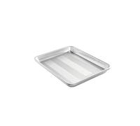 Nordic Ware Prism Quarter Sheet, Aluminium Baking Sheet with Improved Airflow, Premium Bakeware Made in The USA, Silver,L: 12.1" x W: 8.8" x H: 1.1"