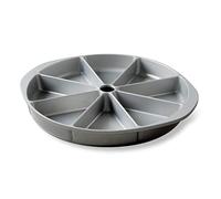 Nordic Ware Scottish Scone and Cornbread Pan, Cast Aluminium Baking Tin for Scones, Biscuits, and Cornbread, High-Quality Kitchen Accessories Made in the USA, Colour: Graphite