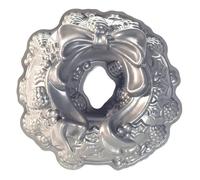 Nordic Ware Silver Holiday Wreath Bundt Pan