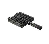 Nordic Ware Stovetop Belgian Waffle Maker, Cast Aluminium Waffle Iron, Mould for Belgian Waffles Made in The USA, Colour: Black
