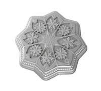 Nordic Ware Sweet Snowflakes Shortbread Pan, Metallic