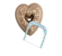 Nordic Ware Toffee Floral Heart Bouquet Pan & Bundt Slicer in Brown Nordic Ware Brown