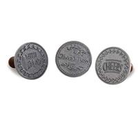 Nordic Ware Wooden Handle Cookie Stamp with Various Greetings for Homemade Biscuits