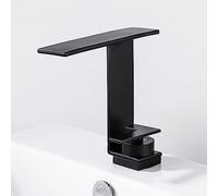 nordic waterfall style basin faucet hot and cold home toilet bathroom counter basin sink sink washbasin, black