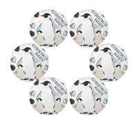 Nordic White Merry Christmas Penguin dinner placemats round pvc reusable place mats porta platos para mesa 15.4x15.4in set of 6