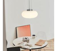 Nordic White/Tan Medieval Restaurant Chandelier Glass Lamp Bar Table Ceiling Light Fixture for Kitchen Island Dining Rooms Living Room/White