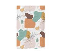 Nordic Wind Geometry Premium Single-Gang Roman Frame Switch Plate â€“ Realistic Leather-Texture Finish, Durable Pc Material Wall Cover for Residential & Commercial Use (Includes Decorative Screws)