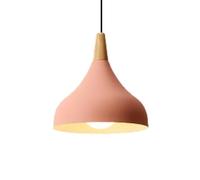 Nordic Wood Decoration chandelier,Modern Pastoral Metal Pendant Light,E27 Base Single Head Hanging Light,Indoor Adjustable Height for Kitchen Island Dining Room Bedroom(Ash) ()