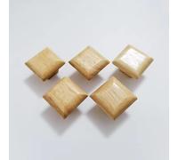Nordic Wood Knobs Square Shape Wooden Pulls Wardrobe Cabinet Handle Drawer Pulls(5pcs)