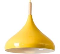 Nordic Wood Metal Lights Large Industrial Hanging Lamp Farmhouse Vintage White Ceiling Pendant Light Black Chandelier for Kitchen Island Over Sink Dining Room Restaurant, Orange
