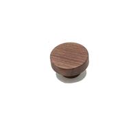 Nordic Wooden Furniture Handle Drawer Pulls Cabinet Solid Wood Handles Walnut Wardrobe Knob Hardware(Walnut Knob)