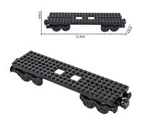 Nordic24 MOC City Creative Idea Train Base Boiler Transportation Vehicle Trolley Building Blocks Bricks Kids DIY High Tech Bricks Set 10