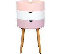 NordicBedsideTableStorageCabinet,NightstandForBedroomSideTable,Three-storySmallCornerTableInTheLivingRoom,CreativePersonalityRoundSideTable40X75cm(Color:Pinkgradient) needed