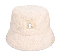 Nordicbuddies Moomintroll Angry Adult Moomin Teddy Bucket Hat, Offwhite, One Size fits Most