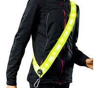 NordicFlows Rechargeable Led Reflective Lighted Vest for Walking in The Dark, LED Reflective Sash, Night Dog Walking Gear, Dog Lights for Night Walking, Reflective Running Gear for Dog Walking