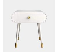 NordicMinimalistBedsideTable,BedsideTableStorageCabinetwith1DrawerHandleGold,RoundedCornersLargeStorageSideCabinets,HomeSofaSideTable(Color:E) needed