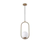 Nordico Oro Mini Spherical Pendant Light E27 Modern Glass Shade 3-Step Dimming 5W Bedroom Chandelier Nightstand Lamp Restaurant Lighting - Elegant Design