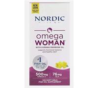 Nordic's Fish Oil Omega-3, Woman 500 mg,Non-GMO, Gluten Free, 120 Softgels