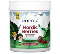 Nordic's Kids Berries Multivitamin, Non-GMO, Gluten-Free, Cherry Berry Flavor 120 Gummy