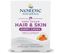 Nordic's Zero Sugar Hair & Skin Gummy Chews, Strawberry Lemonade, 27 Gummy Chews