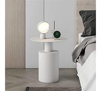 NordicStyleBedsideTableBedroom,ModernMinimalistRoundSmallSideTableCoffeeTable,CreativeLightLuxuryIronNightstandHighTemperaturePaintCraf(Size:40X40X50CM,Color:Nightstand needed